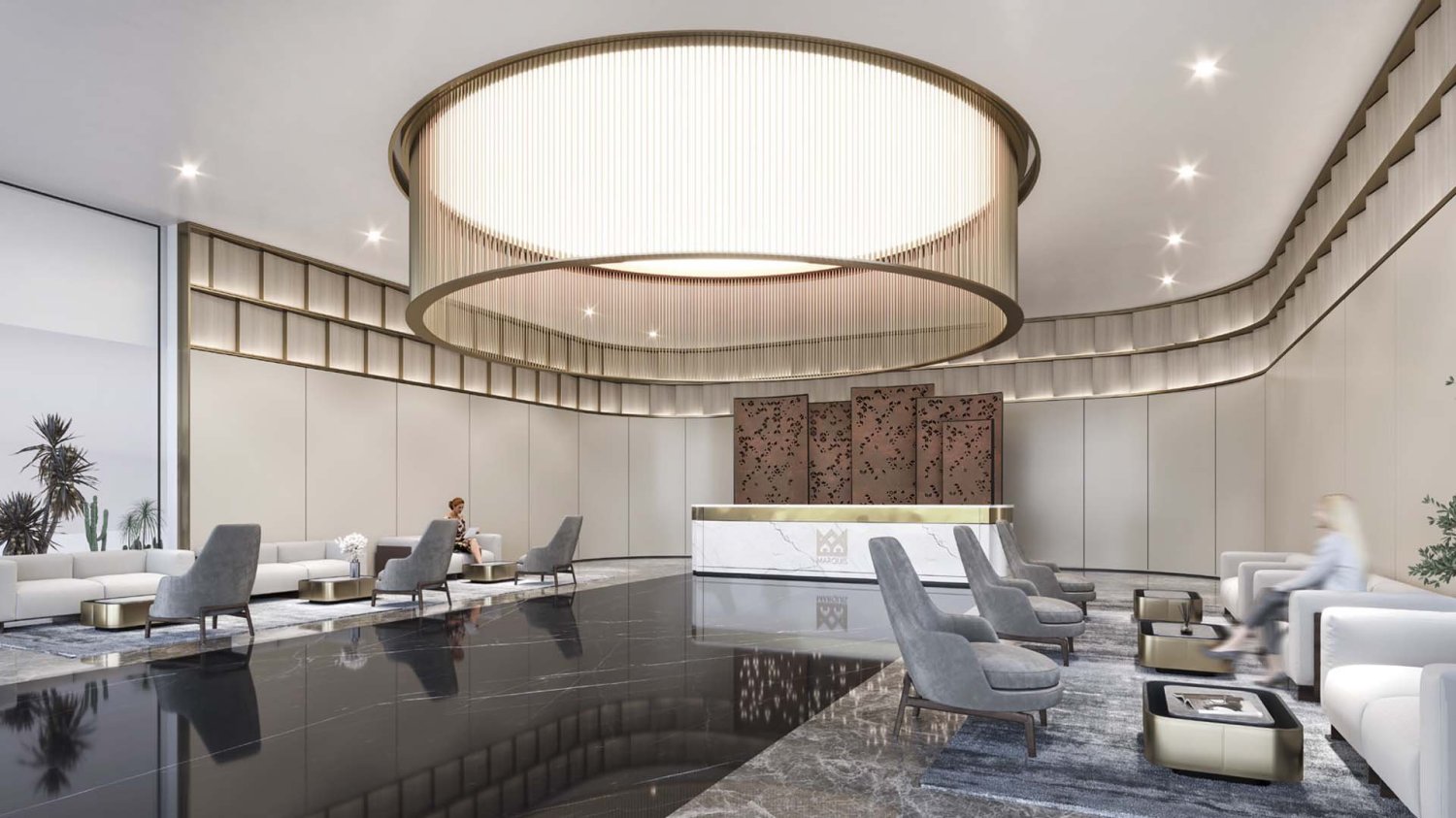 Квартира с 2 спальнями в MARQUIS ELEGANCE, Arjan, ОАЭ № 60892