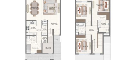 3 Schlafzimmer Stadthaus in The Valley, UAE, Nr. 121209 6