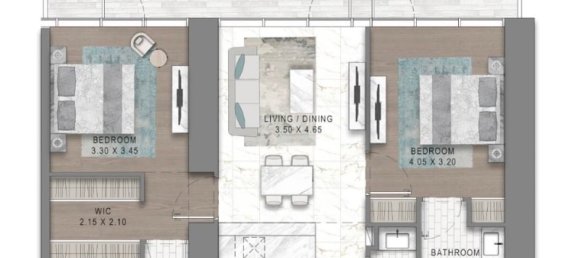 2 Schlafzimmer Wohnung in Safa Gate, Al Safa, UAE, Nr. 65257 7