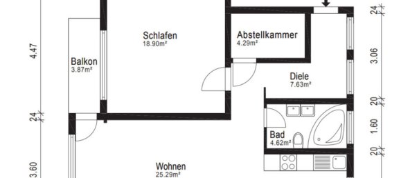 2 rooms Apartment in Essen, Germany No. 33506 12