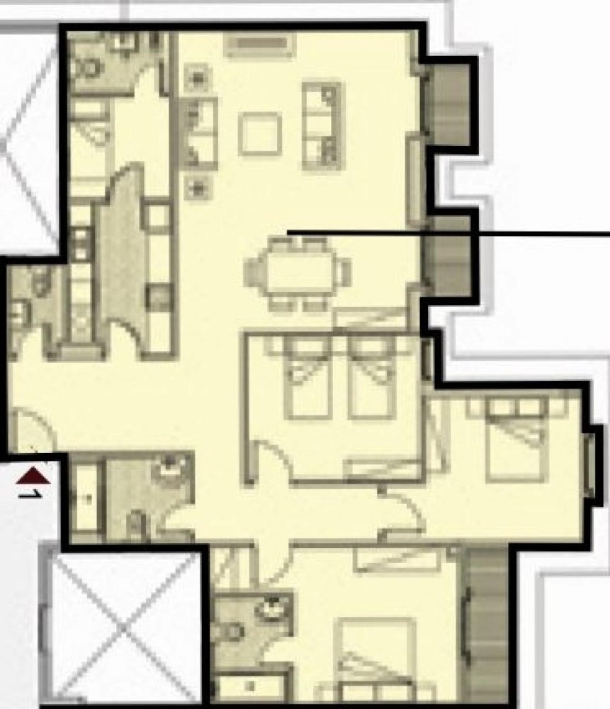 Apartamento com 3 quartos em condomínio em El Alamein, Egypt N.º 777