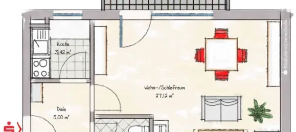 Студия в Ингольштадт, Германия № 31510 4