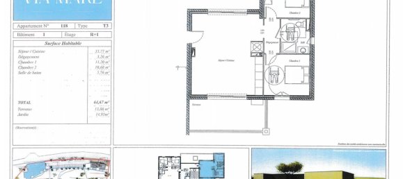 Apartamento de 3 habitaciónes en Ghisonaccia, France No. 46555 15