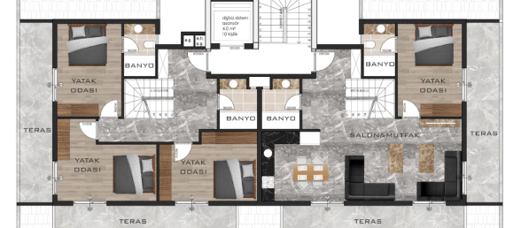 Apartamento 1+1 em Avsallar, Turkey N.º 31327 15