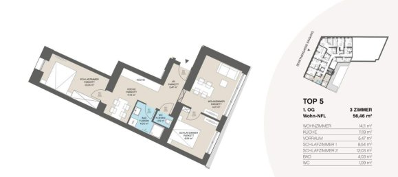 3-Zimmer Wohnung in Penzing, Austria, Nr. 2862 9