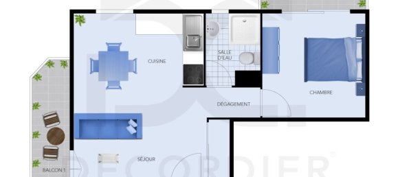 1 chambre Appartement à Évian-les-Bains, France No. 206217 2