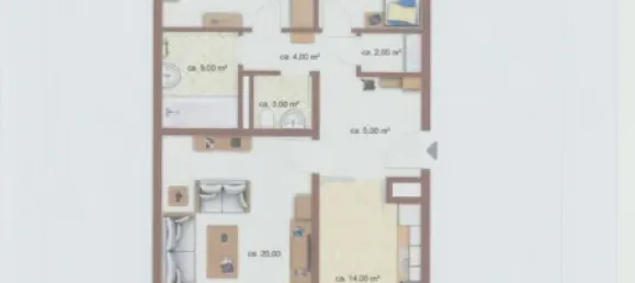 1 Schlafzimmer Wohnung in München, Germany, Nr. 300399 3