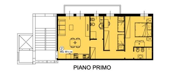 3غرفة منزل ذو طابقين في Lentate sul Seveso, Italy رقم 3834 21