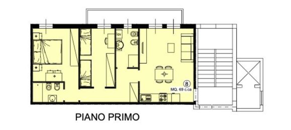 3غرفة منزل ذو طابقين في Lentate sul Seveso, Italy رقم 3834 22