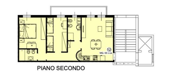 3غرفة منزل ذو طابقين في Lentate sul Seveso, Italy رقم 3834 29