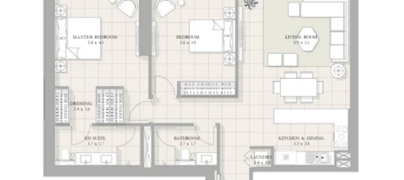 1 Schlafzimmer Wohnung in Bluewaters, UAE, Nr. 121327 6