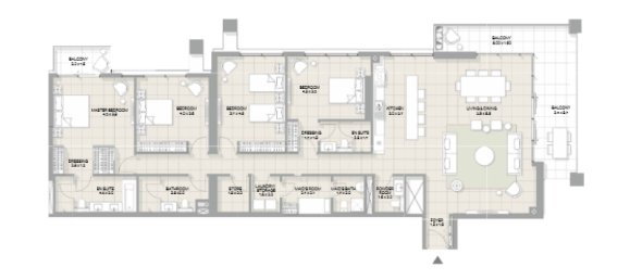 1 Schlafzimmer Wohnung in Bluewaters, UAE, Nr. 121327 8