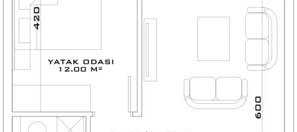 Wohnung 1+1 in Aksu, Turkey, Nr. 32827 26