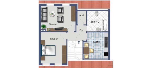Apartamento de 1 dormitorio en Dusseldorf, Germany No. 9567 2