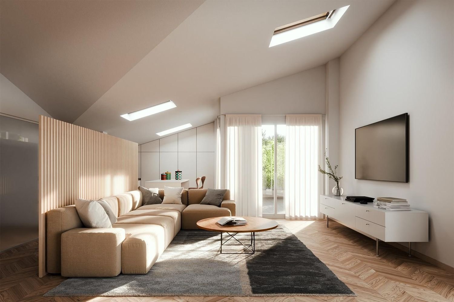 Пентхаус с 4 комнатами в Канеграте, Италия № 338180