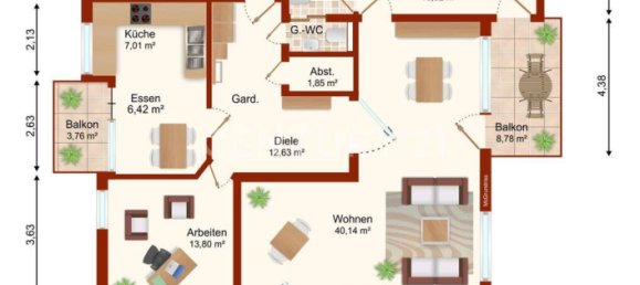 3-Zimmer Wohnung in Bad Dürkheim, Germany, Nr. 361293 8