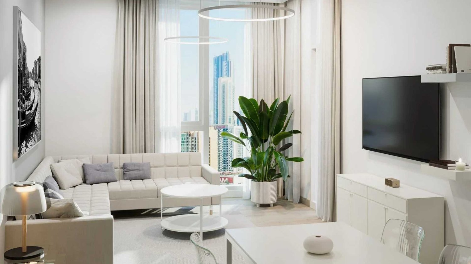 Квартира с 2 спальнями в Century, Бизнес-Бэй, ОАЭ № 62885