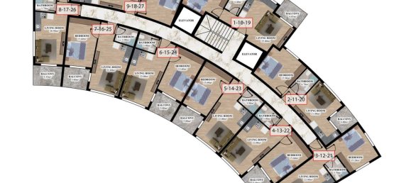 Apartment 1+1 in Konakli, Turkey No. 31393 12