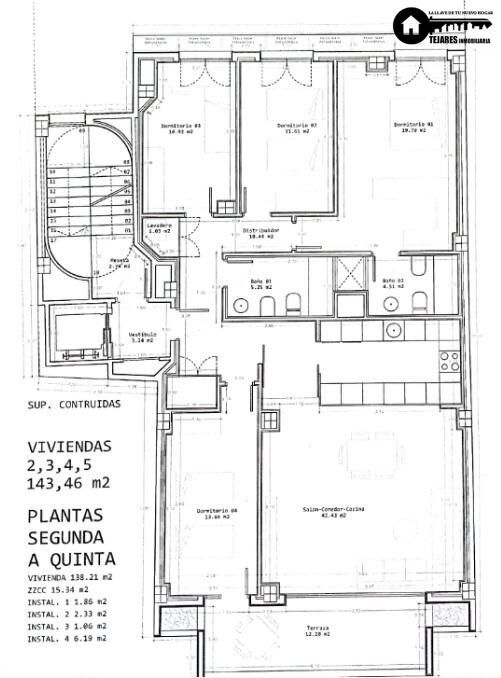 Apartamento de 4 dormitorios en Albacete, Spain No. 105459
