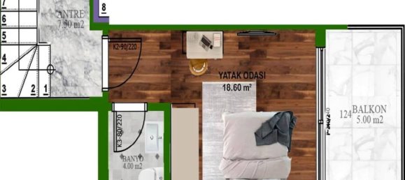 Wohnung 1+1 in Gazipasa, Turkey, Nr. 31267 18