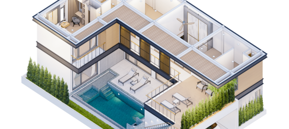 Villa de 3 dormitorios en Layan Beach, Thailand No. 25965 4