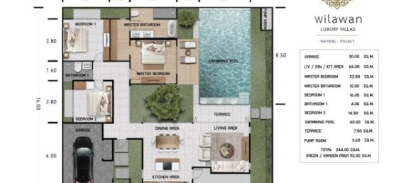 3 bedrooms Villa in Phuket, Thailand No. 12484 18