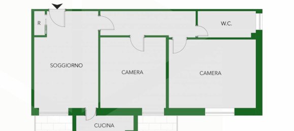 3-salle Appartement à Milan, Italy No. 241659 37