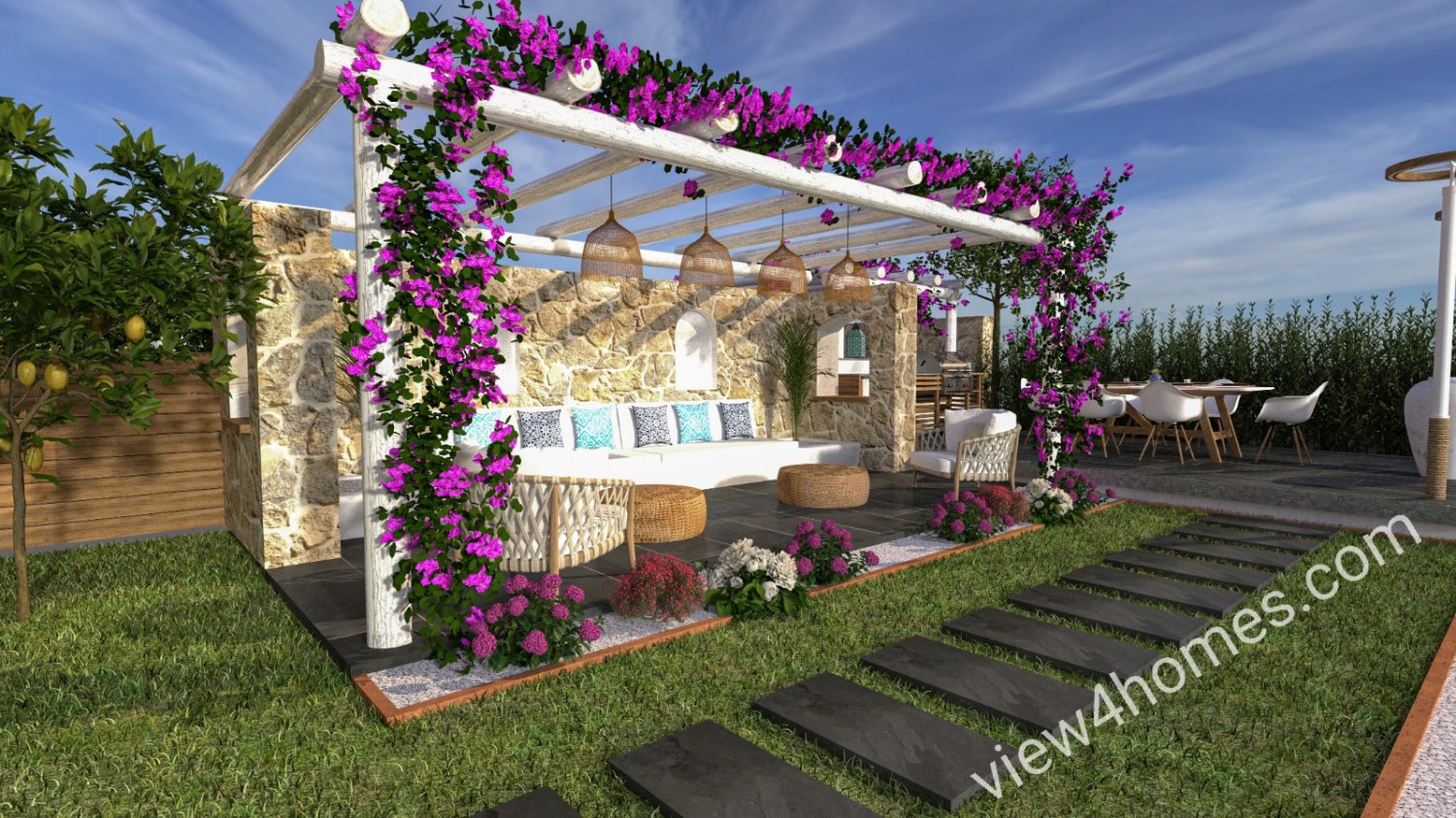 Villa de 4+1 en Side, Turkey No. 1692