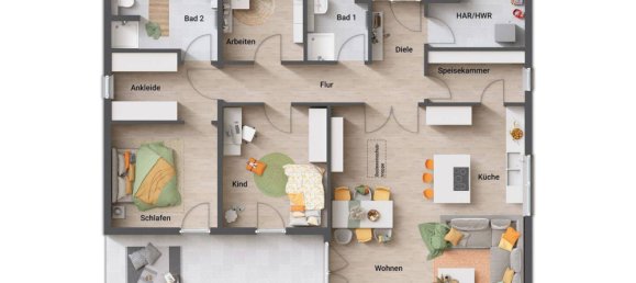 Bungalow de 3 dormitorios en Wolfenbuttel, Germany No. 370497 10