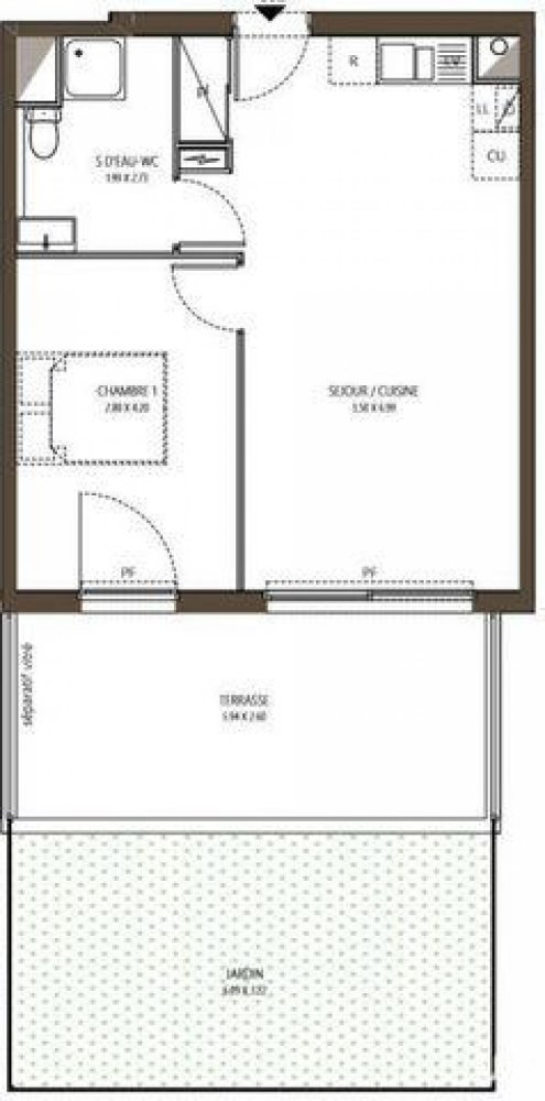 Studio in the Condo in Nice, France No. 16321