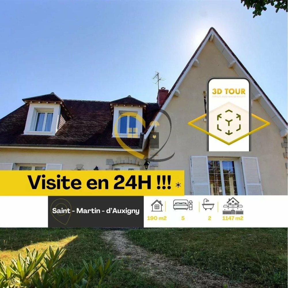 5 Schlafzimmer Haus in Saint-Martin-d'Auxigny, France, Nr. 245906