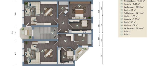 Здание с 3 спальнями в Зальцланд, Германия № 330605 14