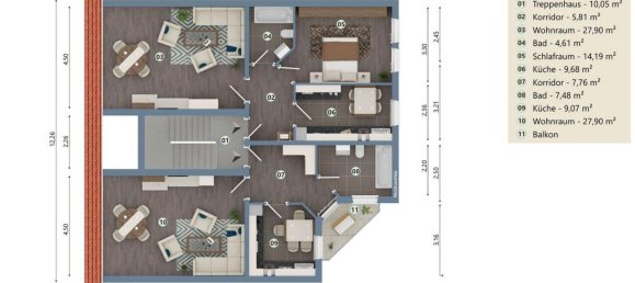 Здание с 3 спальнями в Зальцланд, Германия № 330605 15
