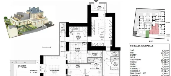 3 Schlafzimmer Wohnung in Mont-de-Marsan, France, Nr. 352797 7