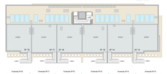 2 chambres Penthouse à Pilar de la Horadada, Spain No. 11700 10