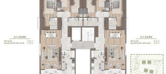 4 rooms Apartment in Basaksehir, Turkey No. 32392 9