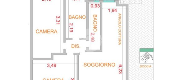 Квартира с 2 спальнями в Ардеа, Италия № 371421 2