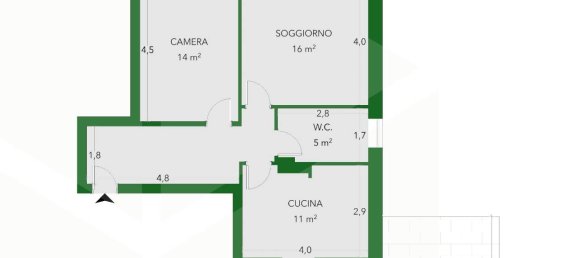 3 rooms Apartment in Bologna, Italy No. 22070 31