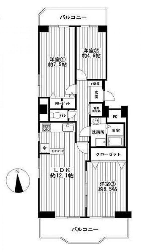 3 غرف نوم شقة في Aichi, Japan رقم 3252