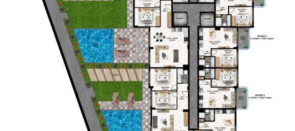 Wohnung 1+1 in Konakli, Turkey, Nr. 31292 29