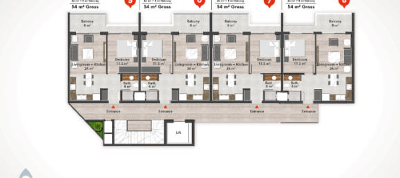 3 rooms Penthouse in Alanya, Turkey No. 10186 3