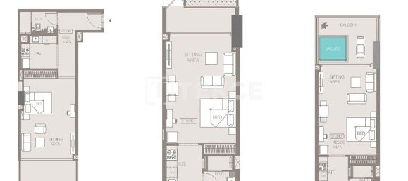 2 bedrooms Apartment in Business Bay, UAE No. 15399 7