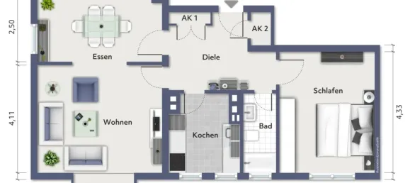 3 Schlafzimmer Wohnung in Dortmund, Germany, Nr. 15287 11