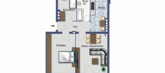 2 rooms Apartment in Reinickendorf, Germany No. 111035 3