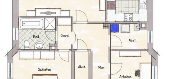 2 Schlafzimmer Wohnung in Lüneburg, Germany, Nr. 88969 10