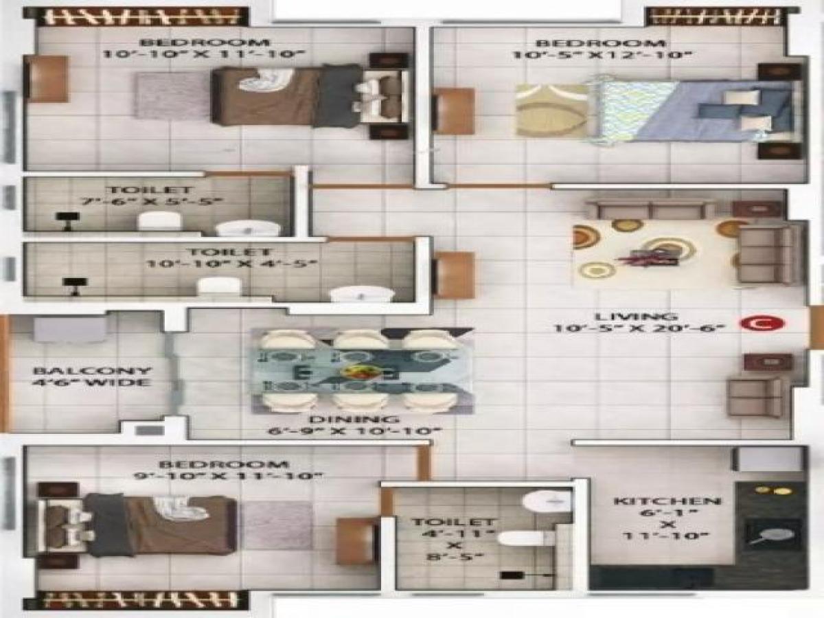 3 bedrooms House in Kolkata, India No. 23327