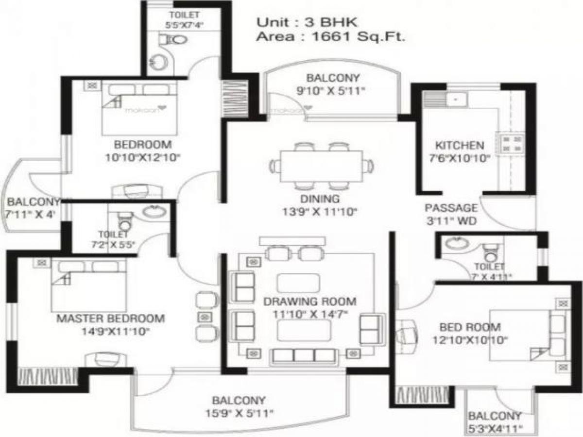 3 bedrooms House in Faridabad, India No. 5414