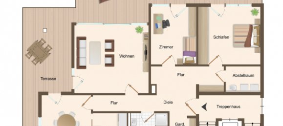 2 غرف نوم بانتهاوس في Lorrach, Germany رقم 324349 19