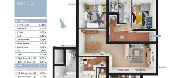 4 غرف نوم منزل ذو طابقين في Eichstatt, Germany رقم 232456 26