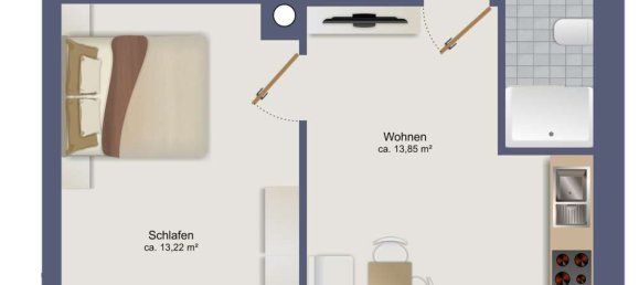 1 bedroom Apartment in Frankfurt am Main, Germany No. 232518 19